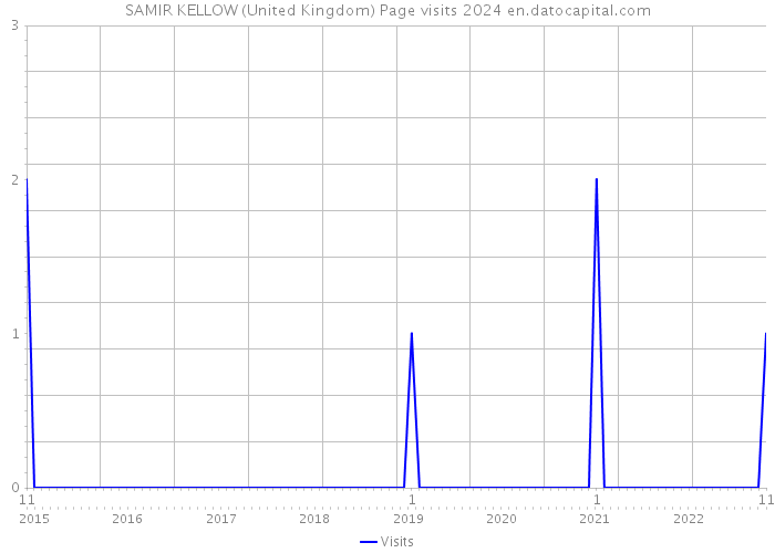 SAMIR KELLOW (United Kingdom) Page visits 2024 