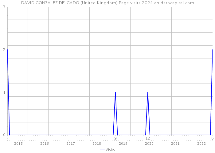 DAVID GONZALEZ DELGADO (United Kingdom) Page visits 2024 