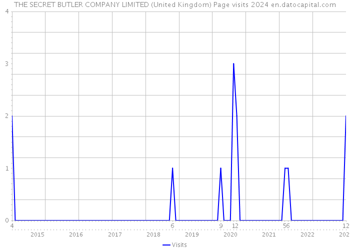 THE SECRET BUTLER COMPANY LIMITED (United Kingdom) Page visits 2024 