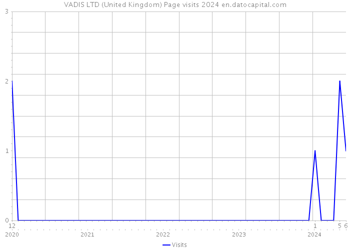VADIS LTD (United Kingdom) Page visits 2024 