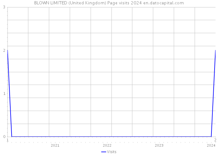 BLOWN LIMITED (United Kingdom) Page visits 2024 
