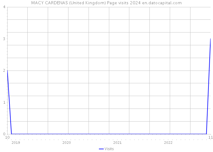 MACY CARDENAS (United Kingdom) Page visits 2024 