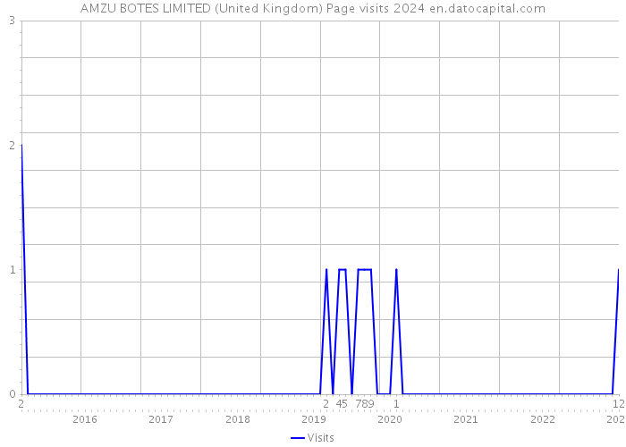 AMZU BOTES LIMITED (United Kingdom) Page visits 2024 