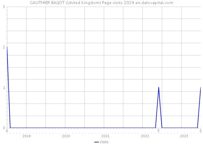 GAUTHIER BAIJOT (United Kingdom) Page visits 2024 