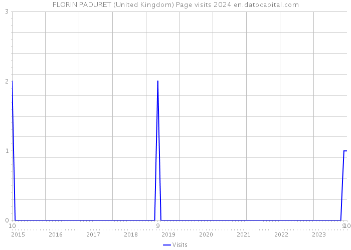 FLORIN PADURET (United Kingdom) Page visits 2024 