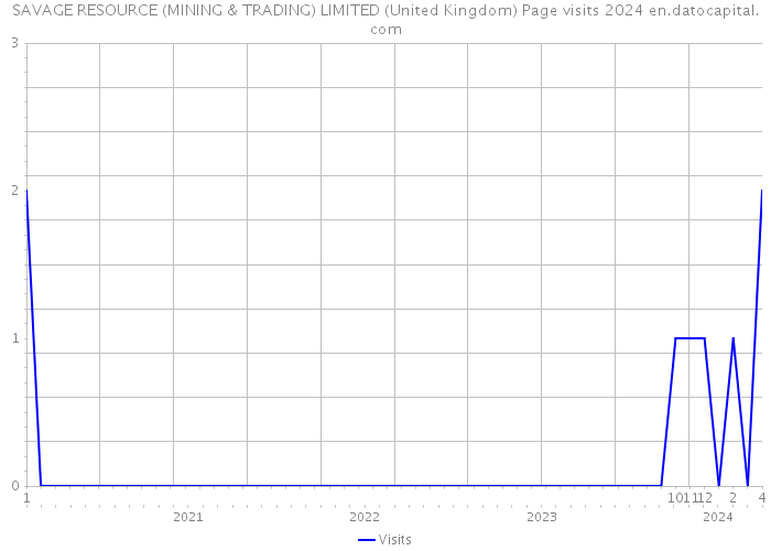 SAVAGE RESOURCE (MINING & TRADING) LIMITED (United Kingdom) Page visits 2024 