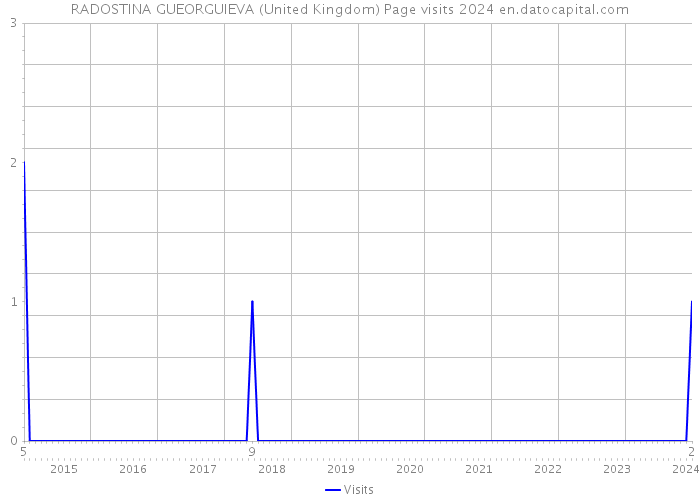 RADOSTINA GUEORGUIEVA (United Kingdom) Page visits 2024 