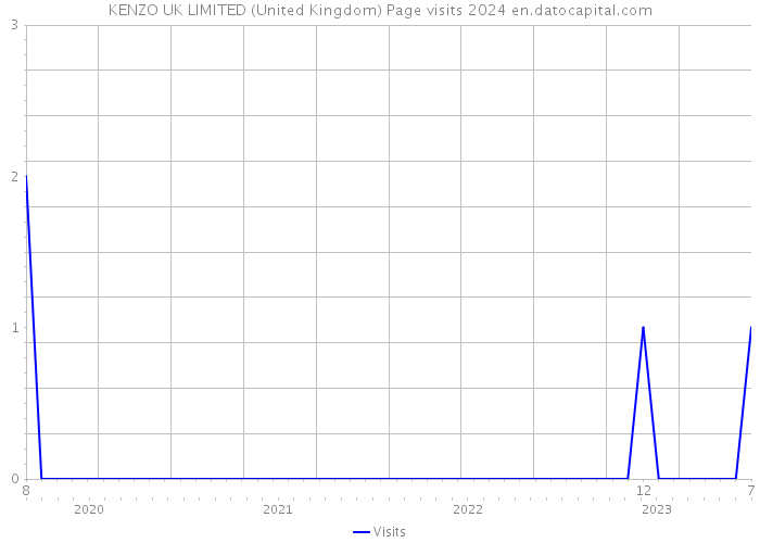 KENZO UK LIMITED (United Kingdom) Page visits 2024 