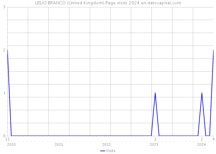 LELIO BRANCO (United Kingdom) Page visits 2024 