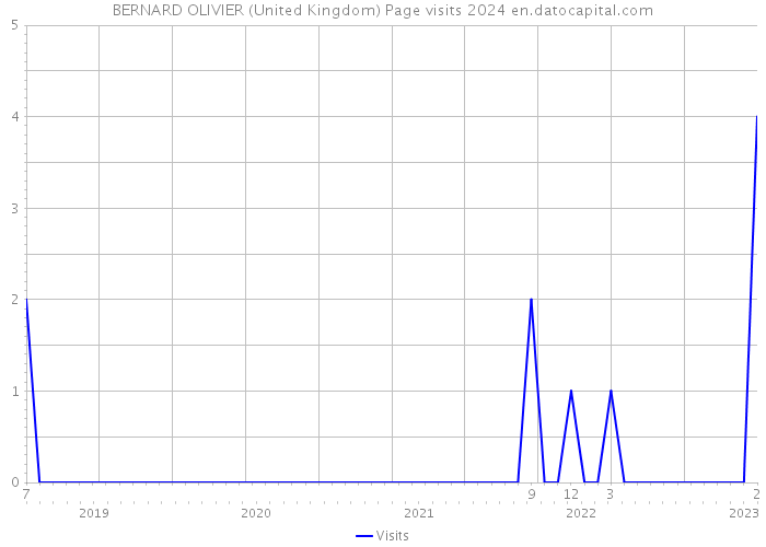 BERNARD OLIVIER (United Kingdom) Page visits 2024 