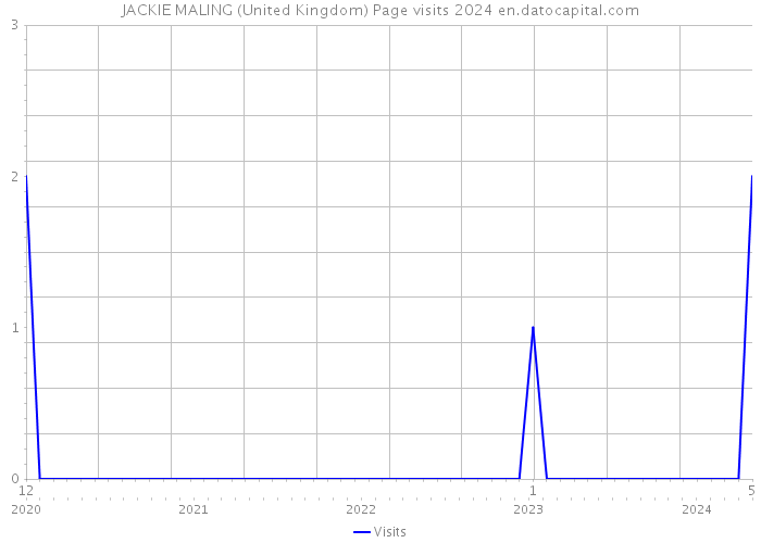 JACKIE MALING (United Kingdom) Page visits 2024 