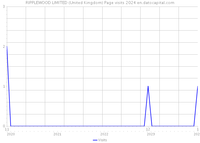 RIPPLEWOOD LIMITED (United Kingdom) Page visits 2024 