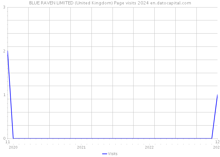 BLUE RAVEN LIMITED (United Kingdom) Page visits 2024 