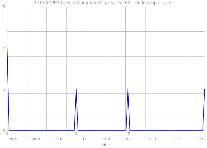 BILLY KOPICKI (United Kingdom) Page visits 2024 