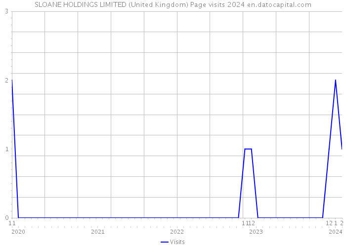 SLOANE HOLDINGS LIMITED (United Kingdom) Page visits 2024 