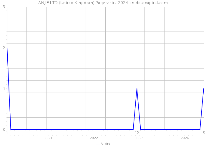 ANJIE LTD (United Kingdom) Page visits 2024 