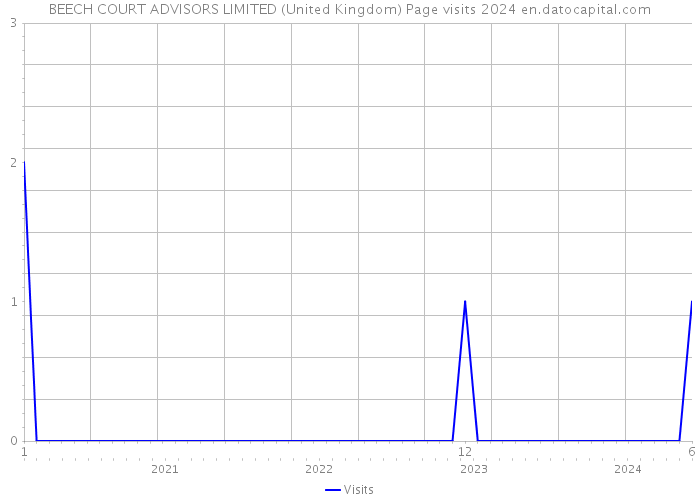 BEECH COURT ADVISORS LIMITED (United Kingdom) Page visits 2024 