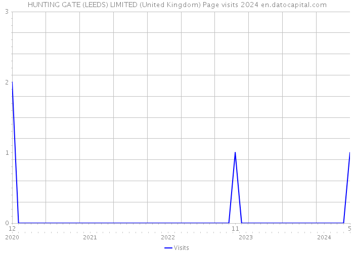HUNTING GATE (LEEDS) LIMITED (United Kingdom) Page visits 2024 
