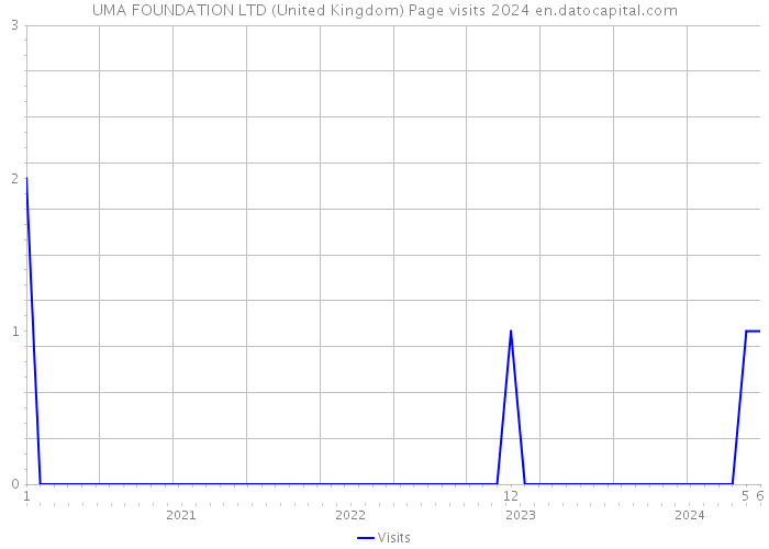 UMA FOUNDATION LTD (United Kingdom) Page visits 2024 