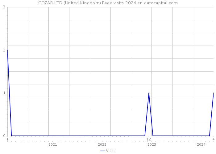 COZAR LTD (United Kingdom) Page visits 2024 