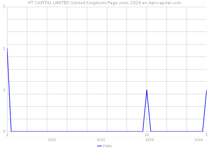 PT CAPITAL LIMITED (United Kingdom) Page visits 2024 