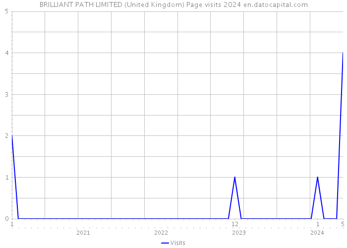 BRILLIANT PATH LIMITED (United Kingdom) Page visits 2024 