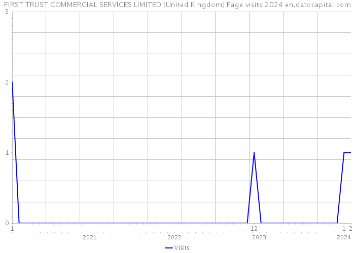 FIRST TRUST COMMERCIAL SERVICES LIMITED (United Kingdom) Page visits 2024 