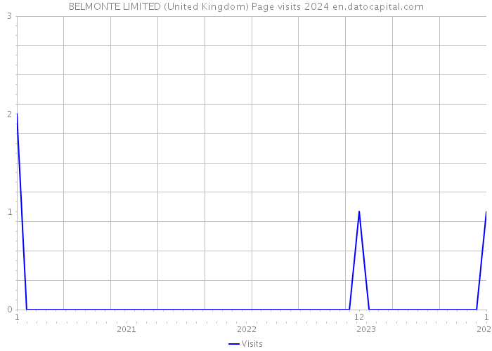 BELMONTE LIMITED (United Kingdom) Page visits 2024 