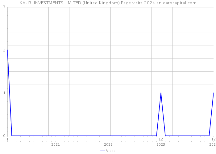 KAURI INVESTMENTS LIMITED (United Kingdom) Page visits 2024 