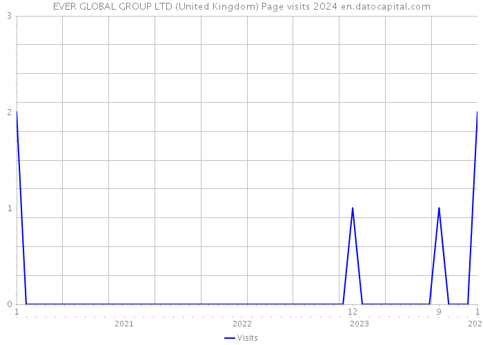 EVER GLOBAL GROUP LTD (United Kingdom) Page visits 2024 