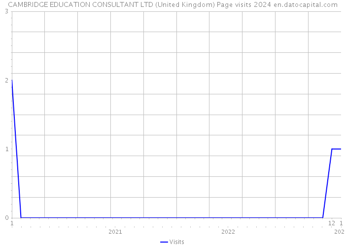 CAMBRIDGE EDUCATION CONSULTANT LTD (United Kingdom) Page visits 2024 