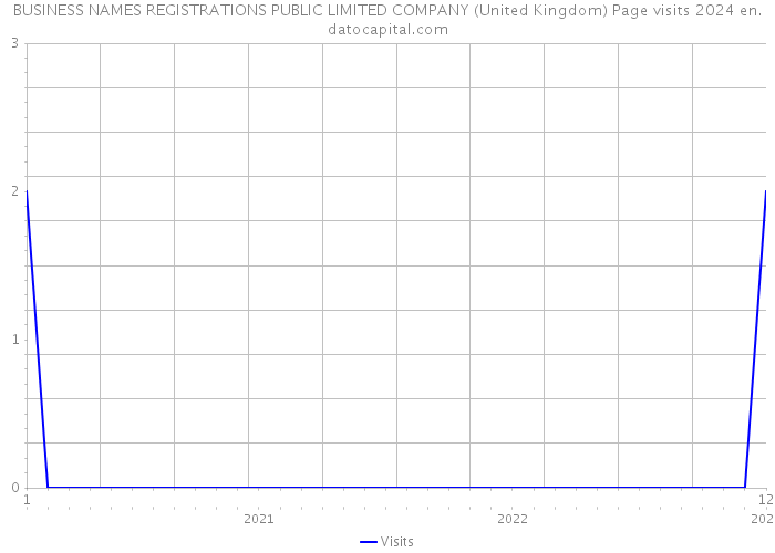 BUSINESS NAMES REGISTRATIONS PUBLIC LIMITED COMPANY (United Kingdom) Page visits 2024 