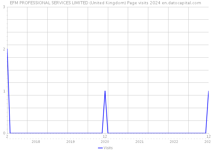EFM PROFESSIONAL SERVICES LIMITED (United Kingdom) Page visits 2024 