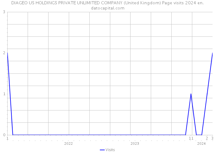 DIAGEO US HOLDINGS PRIVATE UNLIMITED COMPANY (United Kingdom) Page visits 2024 