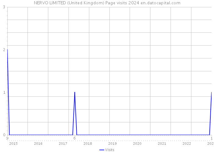 NERVO LIMITED (United Kingdom) Page visits 2024 