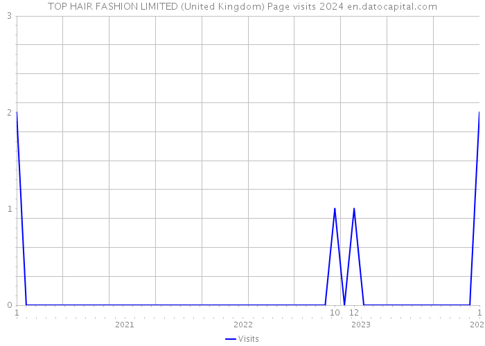 TOP HAIR FASHION LIMITED (United Kingdom) Page visits 2024 