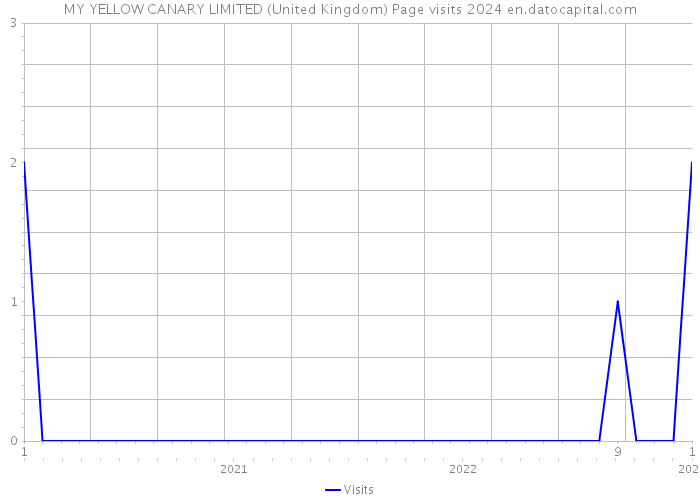 MY YELLOW CANARY LIMITED (United Kingdom) Page visits 2024 