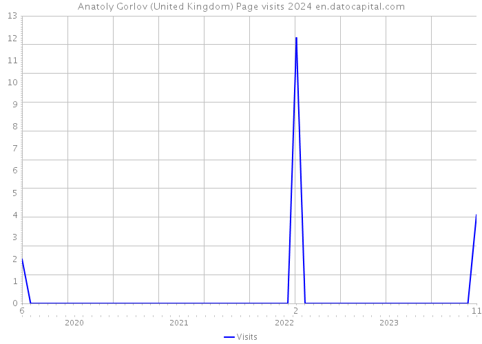 Anatoly Gorlov (United Kingdom) Page visits 2024 