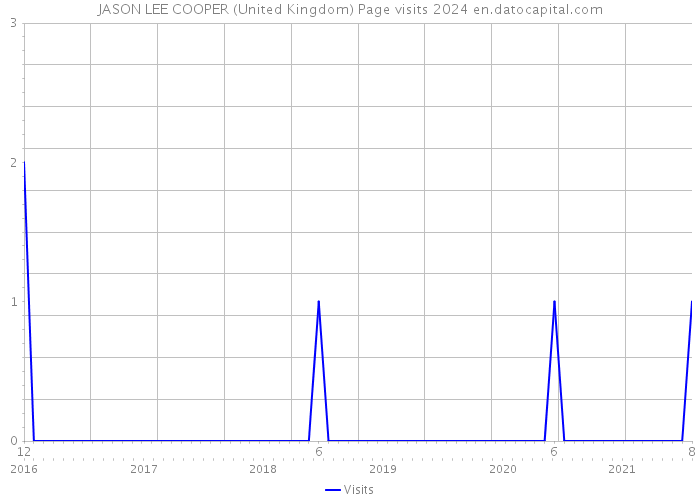JASON LEE COOPER (United Kingdom) Page visits 2024 