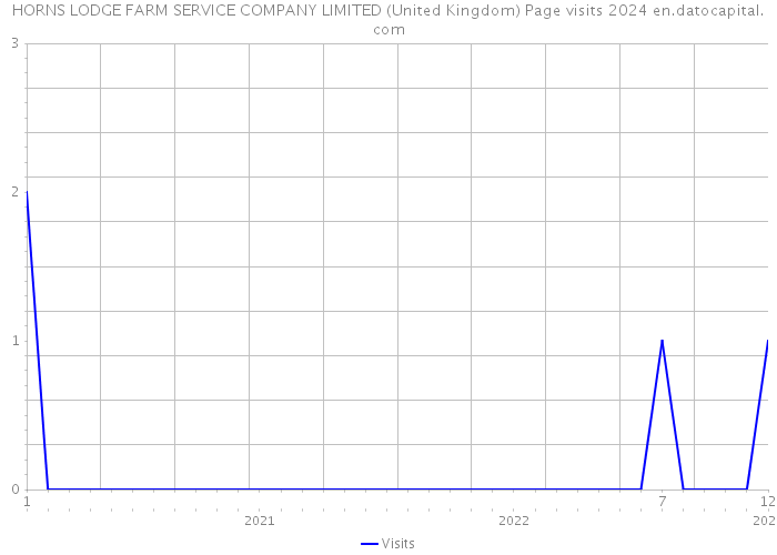 HORNS LODGE FARM SERVICE COMPANY LIMITED (United Kingdom) Page visits 2024 