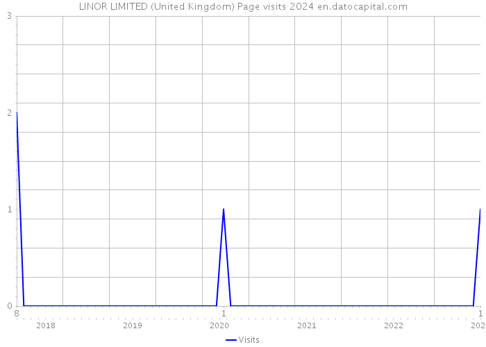 LINOR LIMITED (United Kingdom) Page visits 2024 