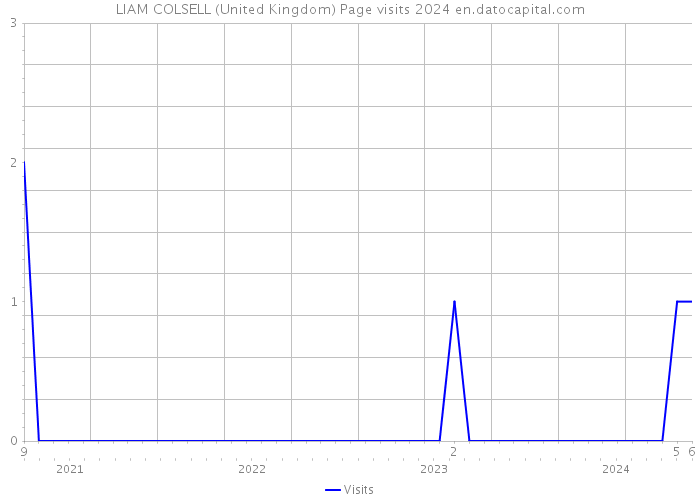 LIAM COLSELL (United Kingdom) Page visits 2024 