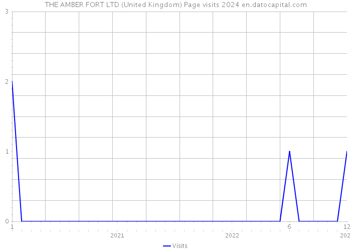 THE AMBER FORT LTD (United Kingdom) Page visits 2024 