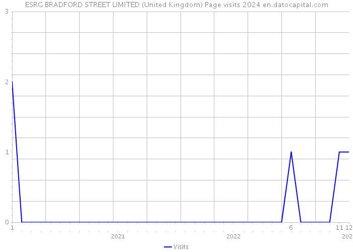 ESRG BRADFORD STREET LIMITED (United Kingdom) Page visits 2024 