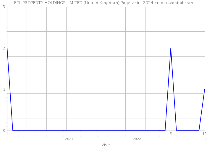 BTL PROPERTY HOLDINGS LIMITED (United Kingdom) Page visits 2024 