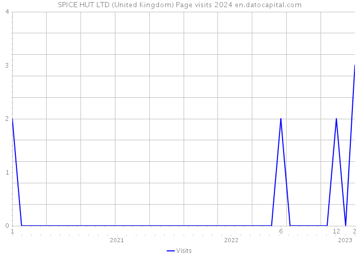 SPICE HUT LTD (United Kingdom) Page visits 2024 