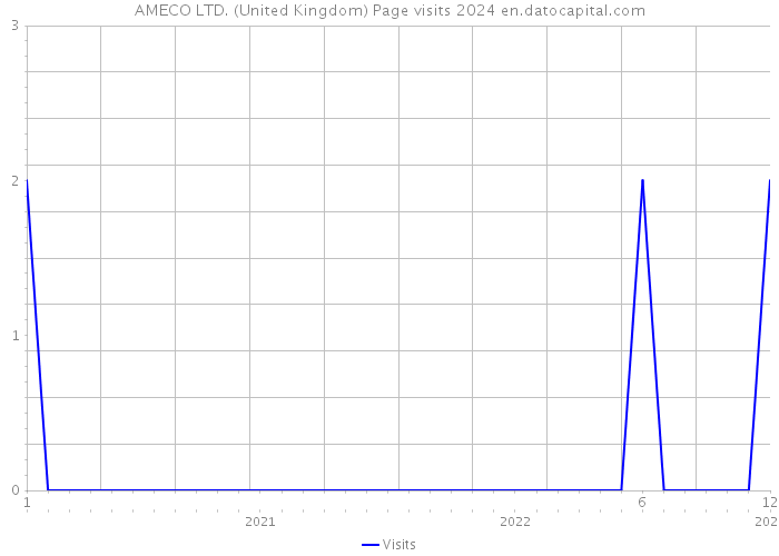 AMECO LTD. (United Kingdom) Page visits 2024 
