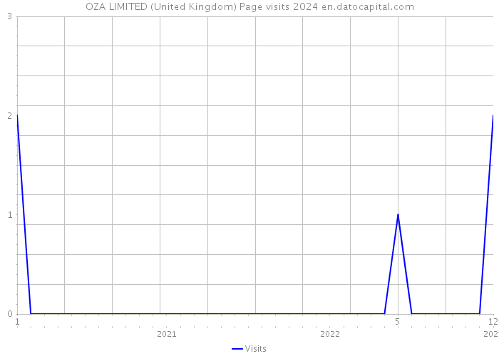 OZA LIMITED (United Kingdom) Page visits 2024 