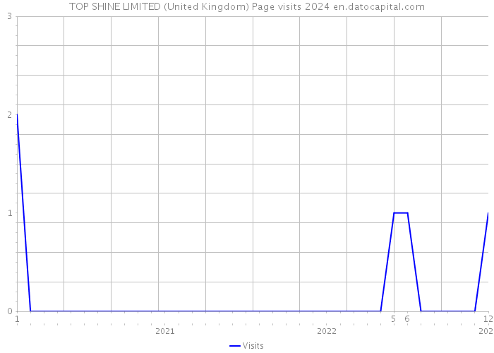 TOP SHINE LIMITED (United Kingdom) Page visits 2024 