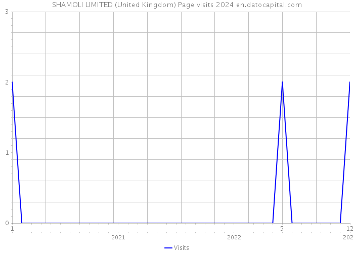 SHAMOLI LIMITED (United Kingdom) Page visits 2024 